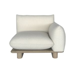 Buy cheap Left Arm Sofa With Wood Legs Comfortable Single Seater Sofa For Living Room product