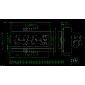 Buy cheap Power Meter TN Black And White 7 Segment Lcd Display from wholesalers