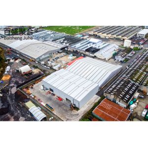 Buy cheap Welding Commercial Metal Storage Buildings Steel Sheds With Solid H Shape Steel Beam Main Frame from wholesalers