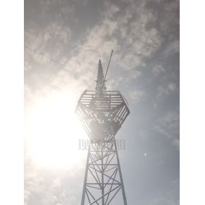 Hot Dip Galvanized Steel 30m-120m Triangular Lattice Wind Guy Mast for Telecom