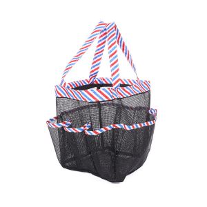 Multifunctional Mesh Bag 8 Pockets Swimming Beach Bag Travel Toiletry Bag For