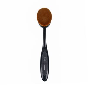 Buy cheap Customizable Plastic Handle Oval Makeup Brush Nylon Hair Synthetic Bristle from wholesalers