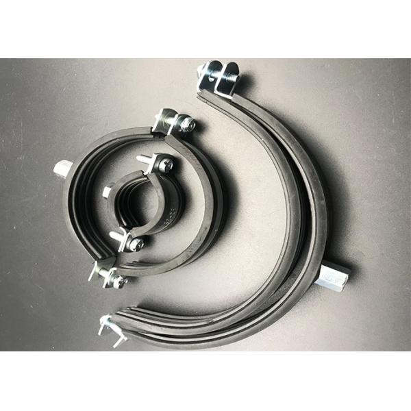 Quality Pipe Cushion Clamps Galvanized Steel Rubber Lined EPDM Pipe Clamps for sale