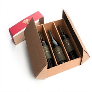 Buy cheap Kraft Wine Bottle Postal Boxes with a Hanger from wholesalers