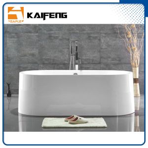 Buy cheap Large Oval Acrylic Freestanding Soaking Bathtubs White Color With Overflow product