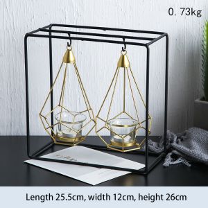 Buy cheap Modern Minimalist Wind Cradle Hanging Candle Holders With Metal Frame from wholesalers