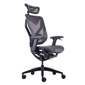 China GTCHAIR Cool Design Mesh Gaming Chairs Silver PU Embroidery Logo Black Frame on sale