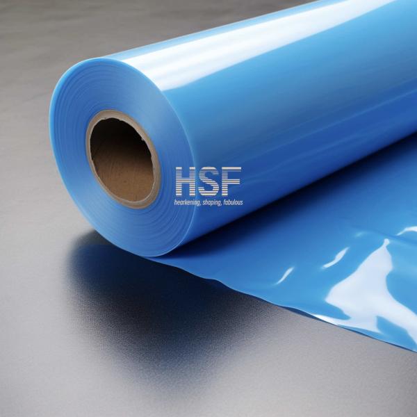 Quality 60 Micron Opaque Blue Coated PE Release Film Width Range Up To 2000mm for sale
