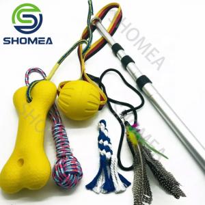 Buy cheap Custom Wholesale Good Quality Pet Toy Cat Stick with Feathers Interactive Cat Toys Teaser Stick Fishing Rod Toy fo product