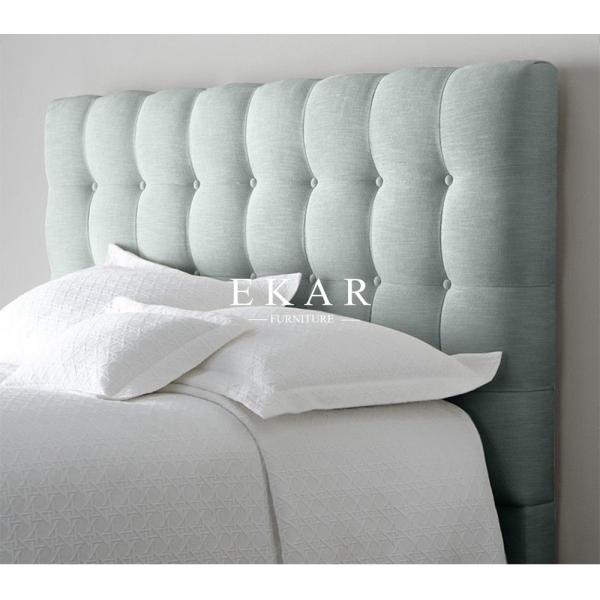 Quality Soft Fabric Headboard Latest Double Bed Design Furniture for sale