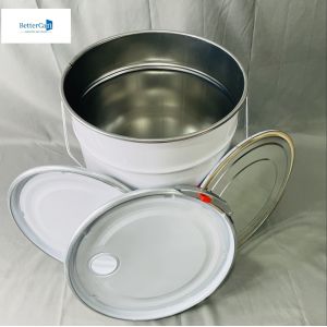 Buy cheap 10 Liter Metal Pail Bucket With Lid 2.2 Gallon Liquid Packaging Empty Coated Can from wholesalers