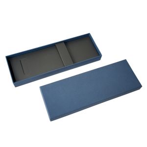 Small Lid And Base Corrugated Gift Box Blue Packaging Paper Top Paper With