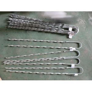 Buy cheap 901mm Wire Clamp Galvanized Preformed Guy Grip Dead End from wholesalers