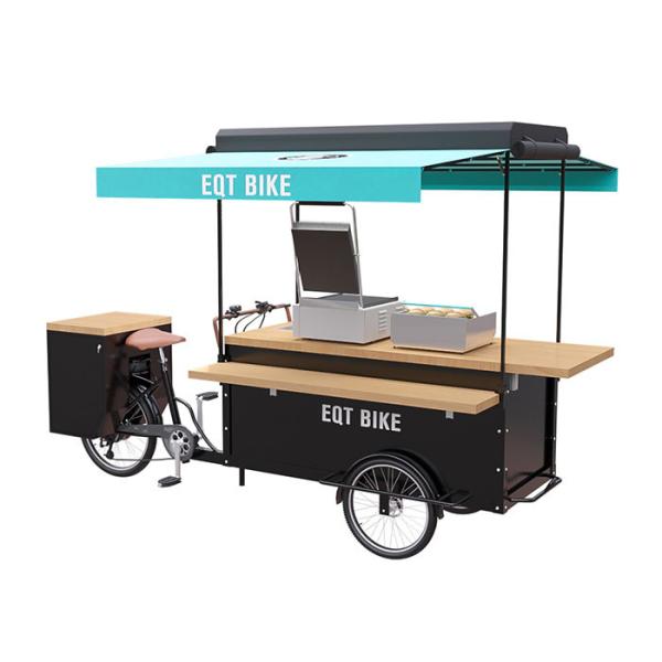 Quality Europe Style Burger Food Cart 150KG Load Capacity CE Certification for sale