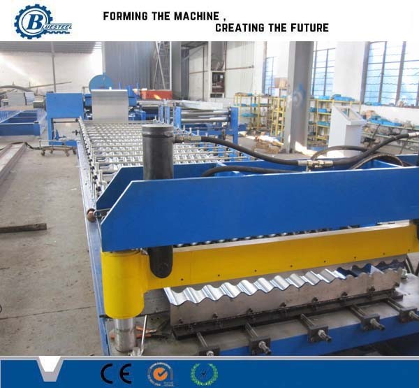Metal Corrugated Sheet Cladding Roof Panel Roll Forming Machine With Hydrayulic