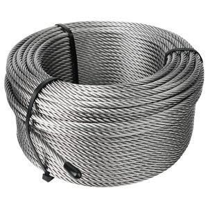 Buy cheap Non-coated 250FT Wire Rope Cable For Railing 7x7 7x19 1/8