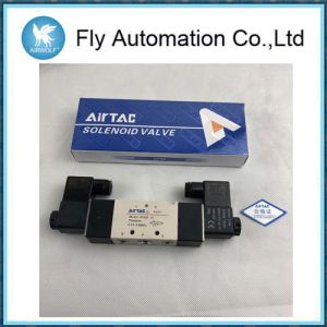 5/2 Way Double Coil Pneumatic Solenoid Valves Airtac 4M320-08 4M320-10 AC220V