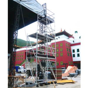 Buy cheap Lightweight Mobile Scaffold Tower Safe Aluminum Ringlock Scaffolding from wholesalers