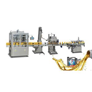 Integrated Jerry Can Filling Machine Double Sides Labeling Easy Adjustable