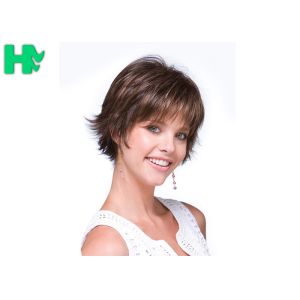Buy cheap Beautiful Mixed Color Wavy Short Synthetic Wig High Temperature Wire from wholesalers