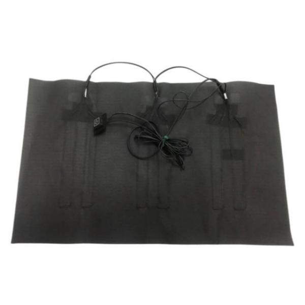 Quality Carbon Fiber Heating Pad 31x49cm Rechargeable Micro USB Plug For Seat Cushion for sale