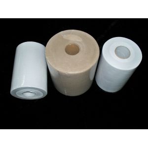 Buy cheap Recycle Pulp 40gsm one Ply Central pull Paper Towels Roll of Strong Water Absorption product