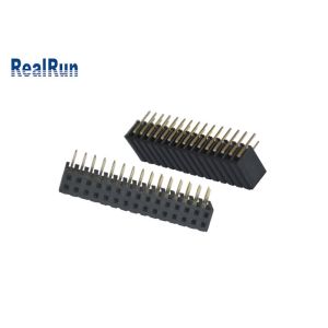 Buy cheap Right Angle Type Female Pin Header Connector ISO9001 PA6T Dual Row 30 Position from wholesalers
