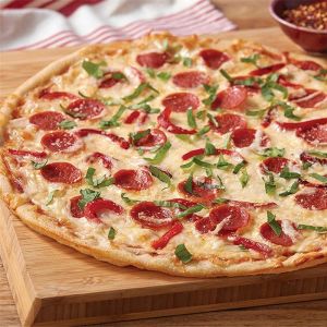 Rk Bakeware China Manufacturer-Nonstick Aluminum Pizza Disk with Rim