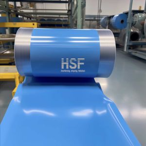 Buy cheap 75 Micron Translucent Blue MOPP Film Roll Tear Resistant from wholesalers