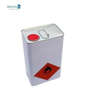 Buy cheap Empty Square Tin Cans 2L Rectangular Primer Paint Can With Tinplate Material Squeeze Lids from wholesalers