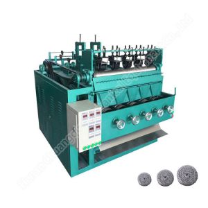 Buy cheap Combined Stainless Steel Scrubber Making Machine 5 Ball 5 Head Scourer For Making Steel Balls from wholesalers