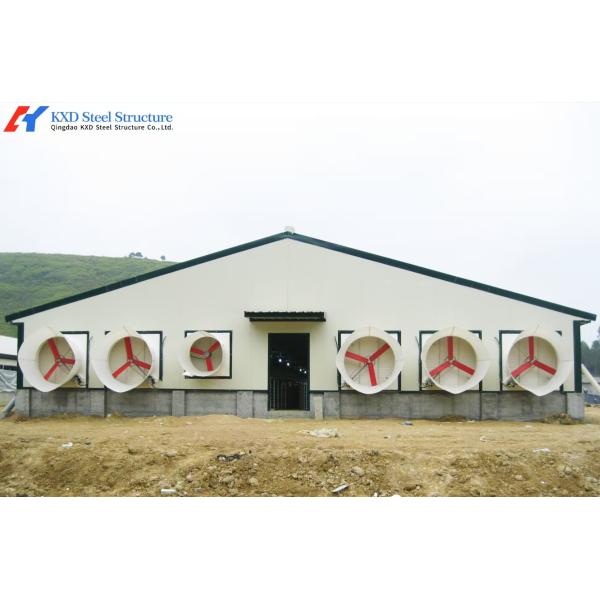Buy cheap Steel Structure Poultry Shed with Environmental Control System for Broiler Farms from wholesalers