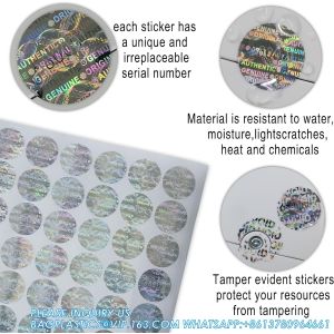 Buy cheap Authentic Hologram Labels/Stickers Silver Transfer Tamper Evident Security Warranty Void Seals/Stickers High Security from wholesalers