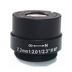 Buy cheap 1/2.3 7.2mm 8Megapixel F2.4 CS Mount Non-Distortion IR Board Lens from wholesalers