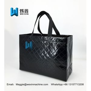 Buy cheap Black 150g reusable embossed non woven tote bag with  lamination from wholesalers