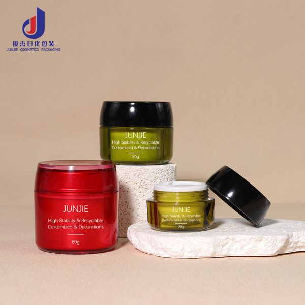 Luxury Custom 80g Plastic Jar Empty Body Face Skin Care Acrylic Cream Jar