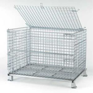 Buy cheap Warehouse Stackable Pallet Cages Heavy Duty Ganvalnized Zinc Plated Surface from wholesalers