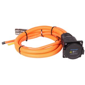 Buy cheap Length 2000mm Custom Wire Harness Cable With DC Charging Socket from wholesalers