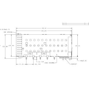Buy cheap 1-2132403-5 SFP+ Cage Assembly 2x5 Port With Integrated Connector 16 Gb/s Included Lightpipe from wholesalers