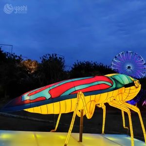Buy cheap Zoo Chinese Festival Lantern With Animated Locust Mechanical Insect Model from wholesalers