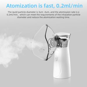 Medical Handheld Quiet Portable Nebulizer Uniform Atomization