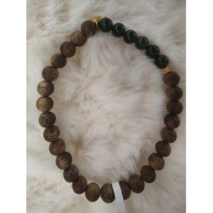 Adjustable Gold Agarwood Bracelet Link / Rolo Chain Type And Fob Terms