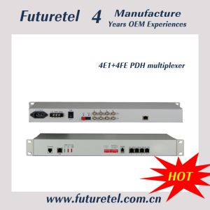 Buy cheap 4e1 to 4*10/100M ethenet  multi-sevice single mode pdh fiber optic multiplexer from wholesalers