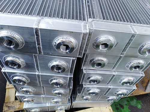 Quality 4.5~271kw compressor after cooler of plate fin air to air heat exchanger for sale