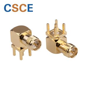 Buy cheap 50ohm SMA Female Right Angle Connector , RF Coaxial Connector For PCB Mount from wholesalers