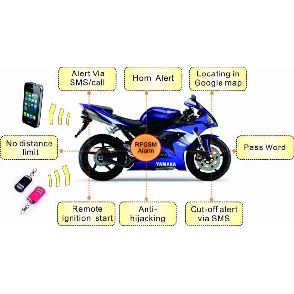 Quality motorcycle alamr with sms alart google map locating, for sale