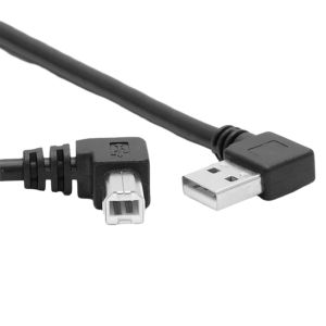 1 Meter USB Printer Data Cable With 90 Degree L Type Dual Right Angle Left Angle
