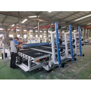 Buy cheap 4200*3250*1500mm Glass Cutting Machine with Loading Function Horizontal Technology from wholesalers