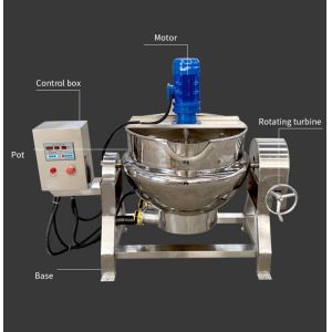 Electric Full-Automatic Large Capacity Induction Cooking Mixer with Jacketed