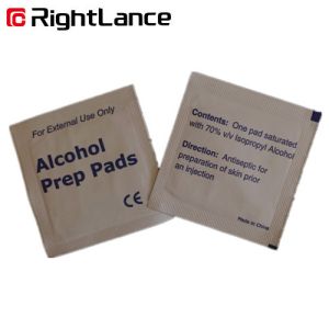 Buy cheap 6cm 3cm Single Use Alcohol Prep Pads 70 Isopropyl Alcohol For Sterilization product